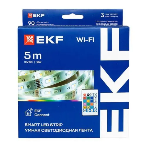 Лента светодиодная умная Connect RGBW (уп.5м) EKF slswf-5-rgbw фото 3