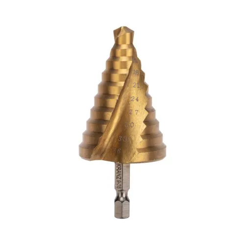 Сверло по металлу ступенчатое 9.0-36.0мм "ТИТАН" Kranz KR-12-6614