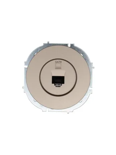 Розетка компьютерная СП OSEN RJ45 кат.6 механизм титан LEZARD 743-3788-140