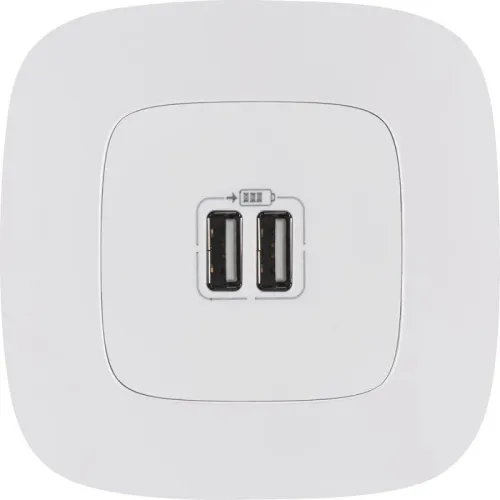 Устройство зарядное Valena Allure с 2-мя USB-разъемами 240В/5В 1500мА с лиц. панелью бел. Leg 754995 фото 7