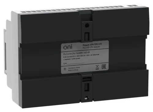 Модуль ЦПУ ПЛК 410 8 DI 6 UI (0-10В/DI) 8 RO 12В-24В DC или 24В AC с Ethernet портом с экраном ONI PLC-410-CPU-14U08R-1AD-00 фото 8