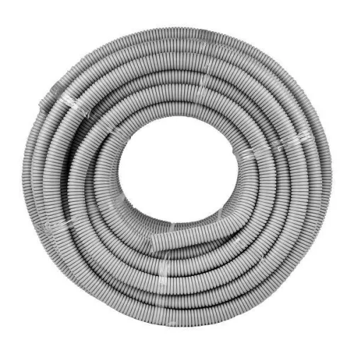 Труба гофрированная ПВХ d32мм с протяжкой сер. (уп.50м) Plast PROxima EKF tg-z-32 фото 2