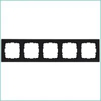 Рамка 5-м G-Classic черн. матов. soft touch Jasmart G1005PB