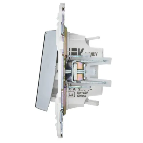Выключатель перекрестный 1-кл. SKANDY 10А SK-V03N никель IEK SK-V13-0-10-K50 фото 4
