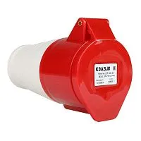 Розетка кабельная 225 32А 380AC 3P+PE+N 6ч IP44 КЭАЗ 222753