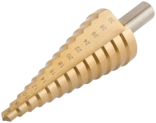 Сверло ступенчатое HSS по металлу 13 ступеней 6-30мм MOS 36383М фото 3