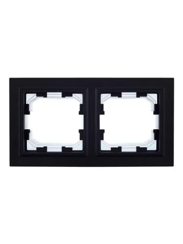 Рамка 2-м IP44 BRITE РУ-2-БрЧ-44 черн. IEK BR-M22-44-K02 фото 3