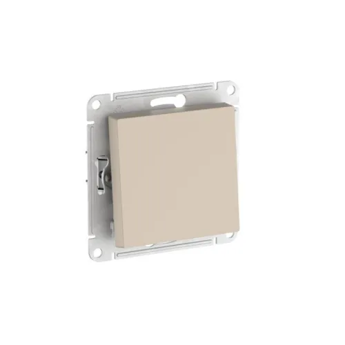 Выключатель AtlasDesign (сх. 1) 10AX с самовозвратом быстрозажим. клем. механизм песочн. SE ATN001215S