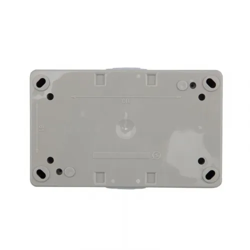 Блок ОП 2 розетки горизонт. INDUSTRIAL с заземл. керамика IP54 сер. Kranz KR-78-0614 фото 6