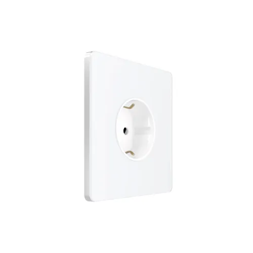 Розетка 1-м СП Systeme Infinity 16А IP20 250В с заземл. защ. шторки арктич. лед SE FSE000145