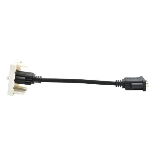 Розетка 1мод. VGA M/M РКМ-10-20-П бел. PRIMER IEK PR-KK40D-RV-0-1-K01 фото 3