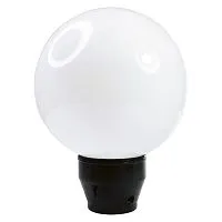Светильник светодиодный СПЕЦСВЕТ 03-015-401 "Шар ДТУ " 200 Г 15Вт 4000К IP65 1700лм опал ПММА /корпус плоск. черн. А85 ф60 (инд. упак.) Элетех 1030450358