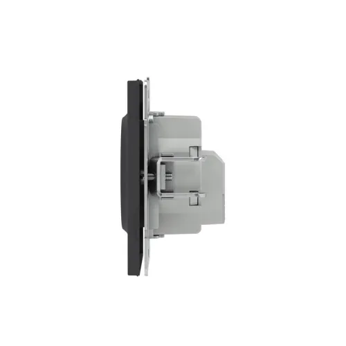 Розетка силовая KANT 2P+E защ. шторки черн. уголь DKC 7012003 фото 4