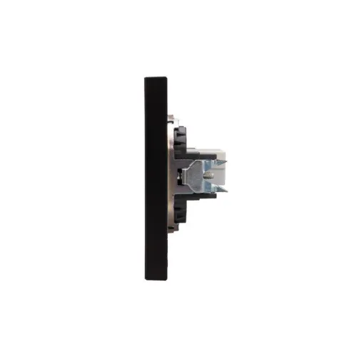 Розетка компьютерная СП STRONG MIELE RJ45 кат.6 антрацит Kranz KR-78-0724-5 фото 2