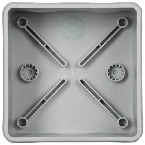 Коробка распаячная ОП КМ42455 100х100х50мм IP67 8 вводов сер. IEK UKO21-100-100-050-K41-66 фото 4