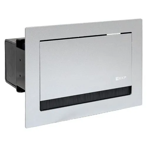 Лючок встраиваемый настольный 4 модуля C-Line EKF cl-vnl-4-s фото 5