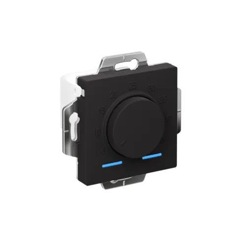 Механизм термостата AtlasDesign 10А электрон. для теплого пола с выносным датчиком +5град.C +45град.C в сборе карбон SchE ATN001035