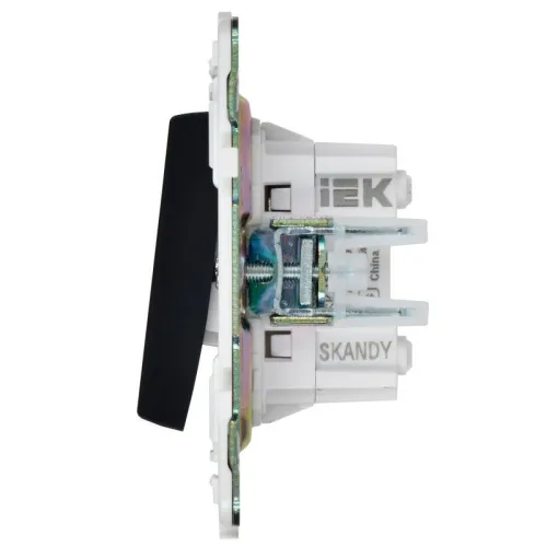 Выключатель перекрестный 2-кл. SKANDY 10А SK-V06G графит IEK SK-V23-0-10-K53 фото 5
