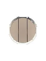 Выключатель 3-кл. СП OSEN механизм титан LEZARD 743-3788-109