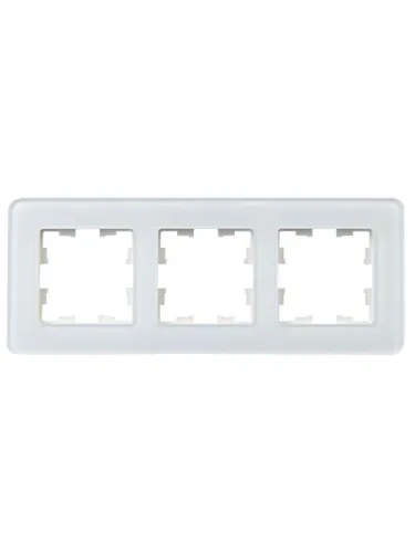Рамка 3-м BRITE РУ-3-2-Бр стекло бел. RE IEK BR-M32-G-41-K01 фото 3