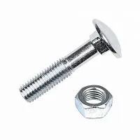 Болт мебельный с гайкой М6х50 DIN 603 оцинк. (уп.8шт) Tech-Krep/Zitar 108763