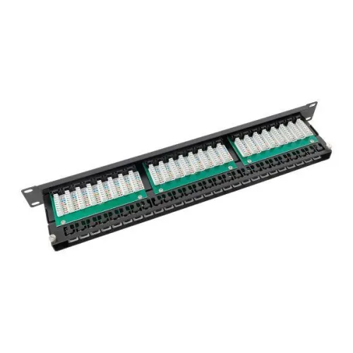 Патч-панель высокой плотности 19дюйм кат.5E 1U неэкранир. UTP 48 портов RJ-45 Dual IDC с органайзером TERACOM PRO EKF TRP-PPNL-5EUTP-C1U48 фото 12