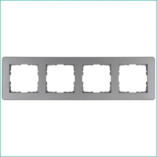 Рамка 4-м G-Flex алюм. Jasmart G1104S