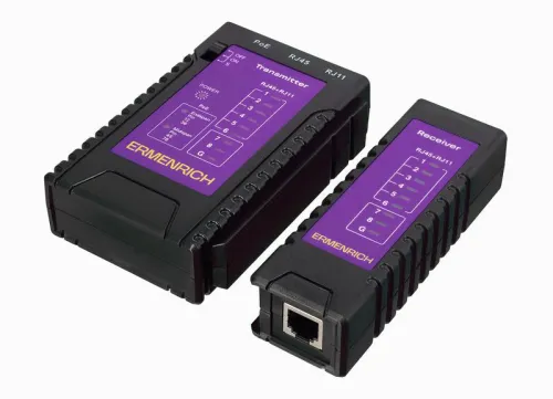 Тестер кабельный NetGeeks NP10 фиолет. Ermenrich 85300 фото 6
