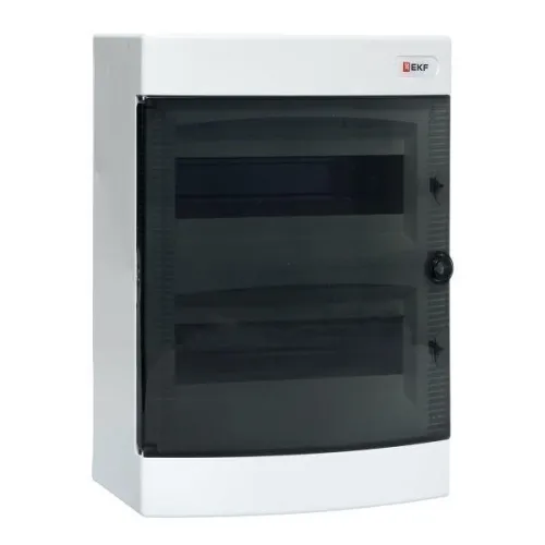 Щит распределительный навесной Unix 2х12мод. IP41 прозр. дверь PROxima EKF ux-2x12-n