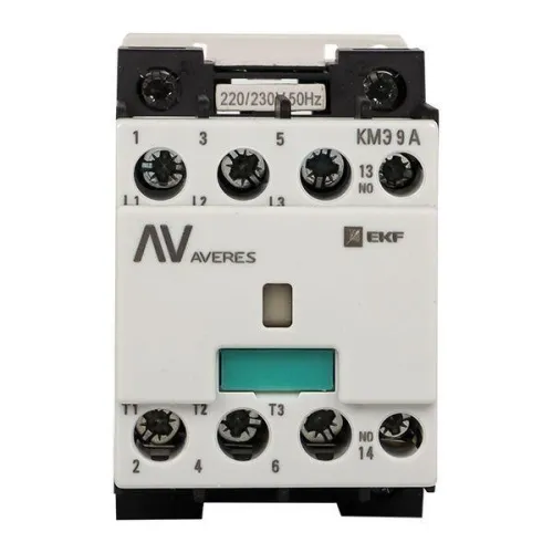 Контактор КМЭ 9А кат. 230В AC 1НЗ AVERES EKF ctr-s-9-01-230-av фото 4