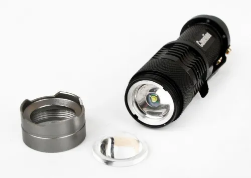 Фонарь LED5135 (LED XPE ZOOM 3 реж 1хLR6 алюм. блистер черн.) Camelion 12915 фото 3