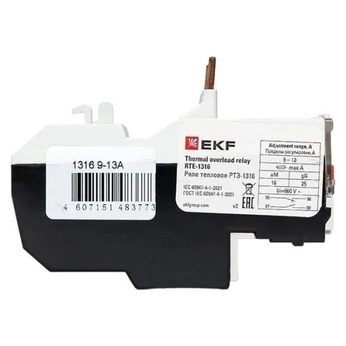 Реле тепл. РТЭ 1316 9-13А EKF rel-1316-9-13 фото 4