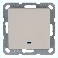 Выключатель 1-кл. 10А IP20 с подсветкой механизм тауп Jasmart G3011NT