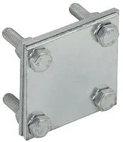 Зажим крестообразный с раздел. полоса-полоса 40мм оцинк. сталь IEK ZCC68-11-1-40