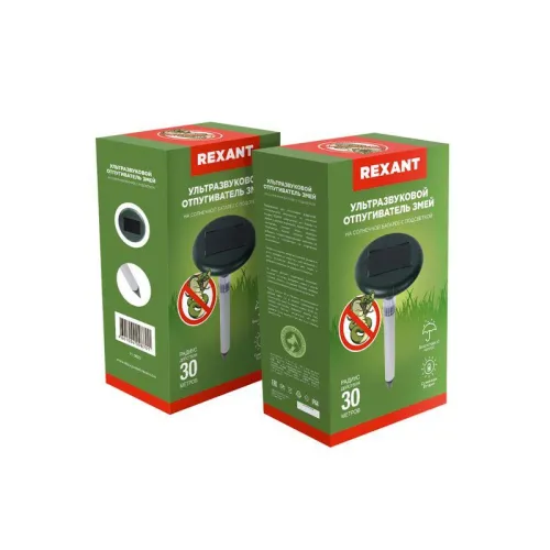 Отпугиватель змей ультразвуковой R30м солнечная батарея с подсветкой Rexant 71-0027 фото 2