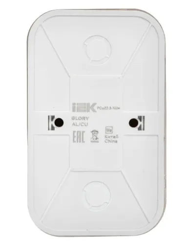 Розетка 2-м ОП GLORY РСш22-3-ХШм 16А с заземл. защ. шторки шампань матов. IEK ERH24-K37M-16 фото 3