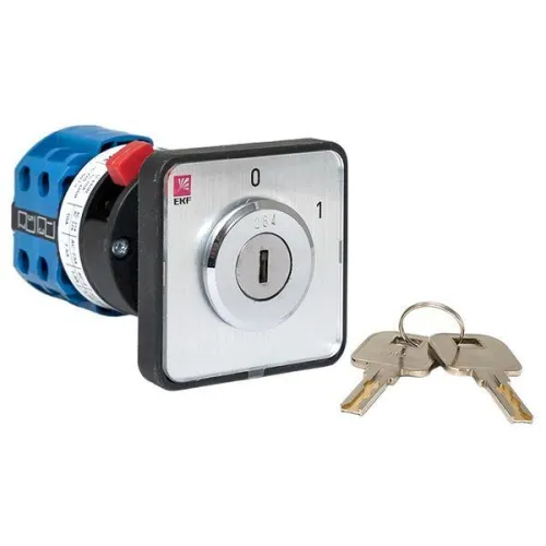 Переключатель кулачковый ПК-1-113 3п 10А "0-1" с ключом EKF pk-1-113-10 фото 4