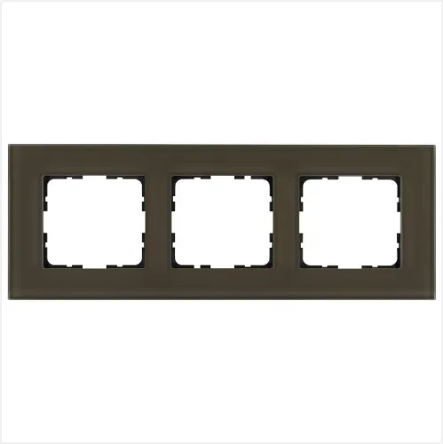 Рамка 3-м G-Glass стекло каперсовый Jasmart G1003GT