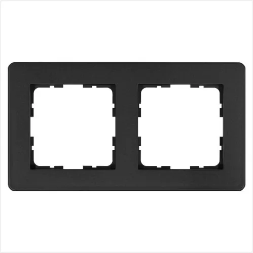 Рамка 2-м G-Flex антрацит Jasmart G1102B