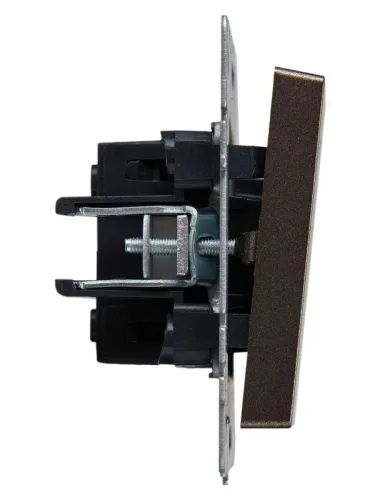 Выключатель проходной 1-кл. СП BRITE ВС10-1-6-БрТБ 10А механизм бронза IEK BR-V12-0-10-K45 фото 7