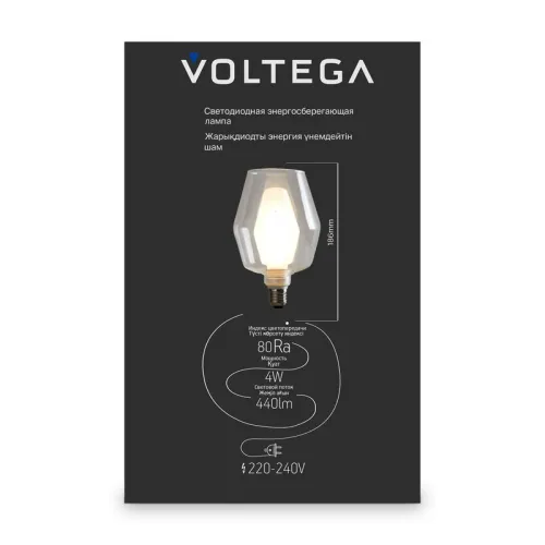 Лампа светодиодная филаментная Loft 271 G1254Вт 2700К E27 DIM Voltega 8547 фото 3