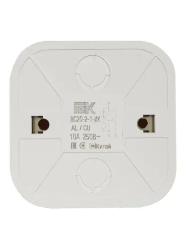 Выключатель 2-кл. ОП GLORY 10А ВС20-2-1-ХК с индикацией крем. IEK EVH21-K33-10 фото 4