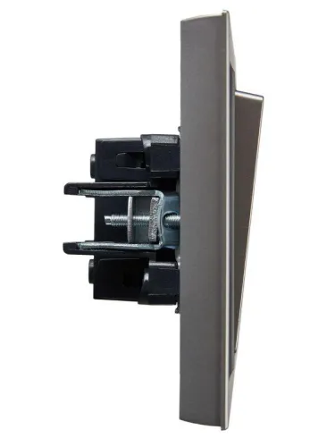 Выключатель 1-кл. СП BRITE ВСР10-1-0-БрС 10А в сборе сталь IEK BR-V10-0-10-K46-F фото 5