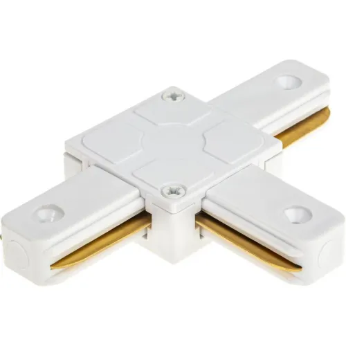 Коннектор трековый для соединения шинопровода Т-образн. жесткий ARTLINE пластик/медь бел. Ritter 59747 0 фото 4
