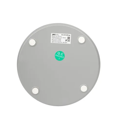 Фонарь светодиодный аккумуляторный кемпинговый Accu5-L60-gy 60SMDх0.5Вт 220/350/650лм 8000-9000К IP20 (Li-ion аккумулятор 3.7В 18650 3600мА.ч) диммер сер. JazzWay 5058323 фото 6