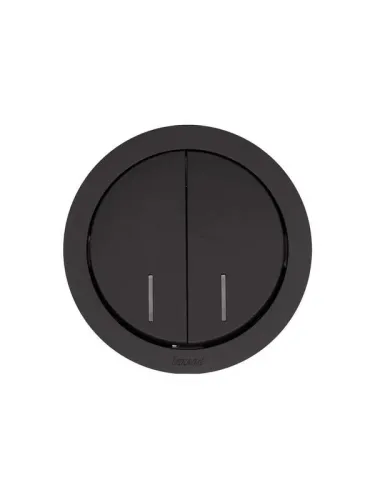 Выключатель 2-кл. СП OSEN 10А IP20 с подсветкой механизм черн. бархат LEZARD 743-4288-112 фото 3