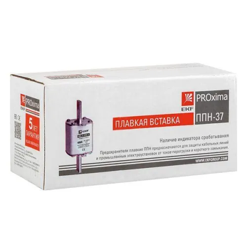 Вставка плавкая ППН-37 400/160А габарит 2 PROxima EKF fus-37/400/160 фото 2