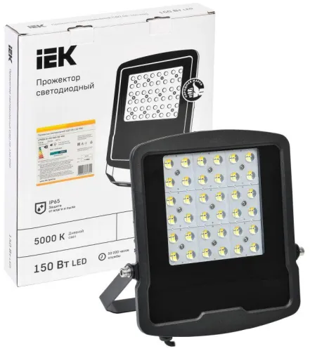 Прожектор светодиодный СДО 08-100 PRO 60град. 5000К IP65 черн. IEK LPDO8-01-100-060-50-K02 фото 2