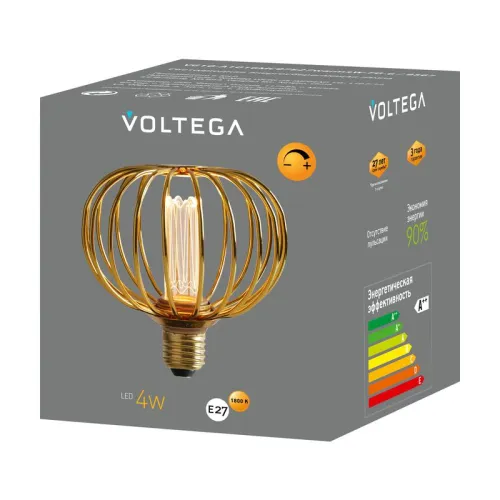 Лампа светодиодная Loft Led A101GMC97 4Вт 1800К E27 DIM Voltega 8567 фото 3