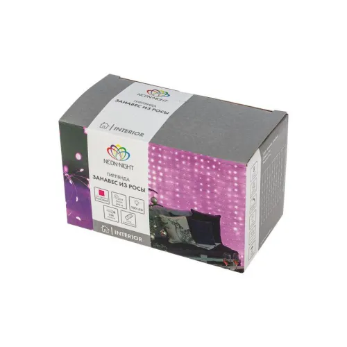 Гирлянда светодиодная "Светодиодный Дождь" из росы 3х3м роз. USB + пульт управления Neon-Night 315-987 фото 7